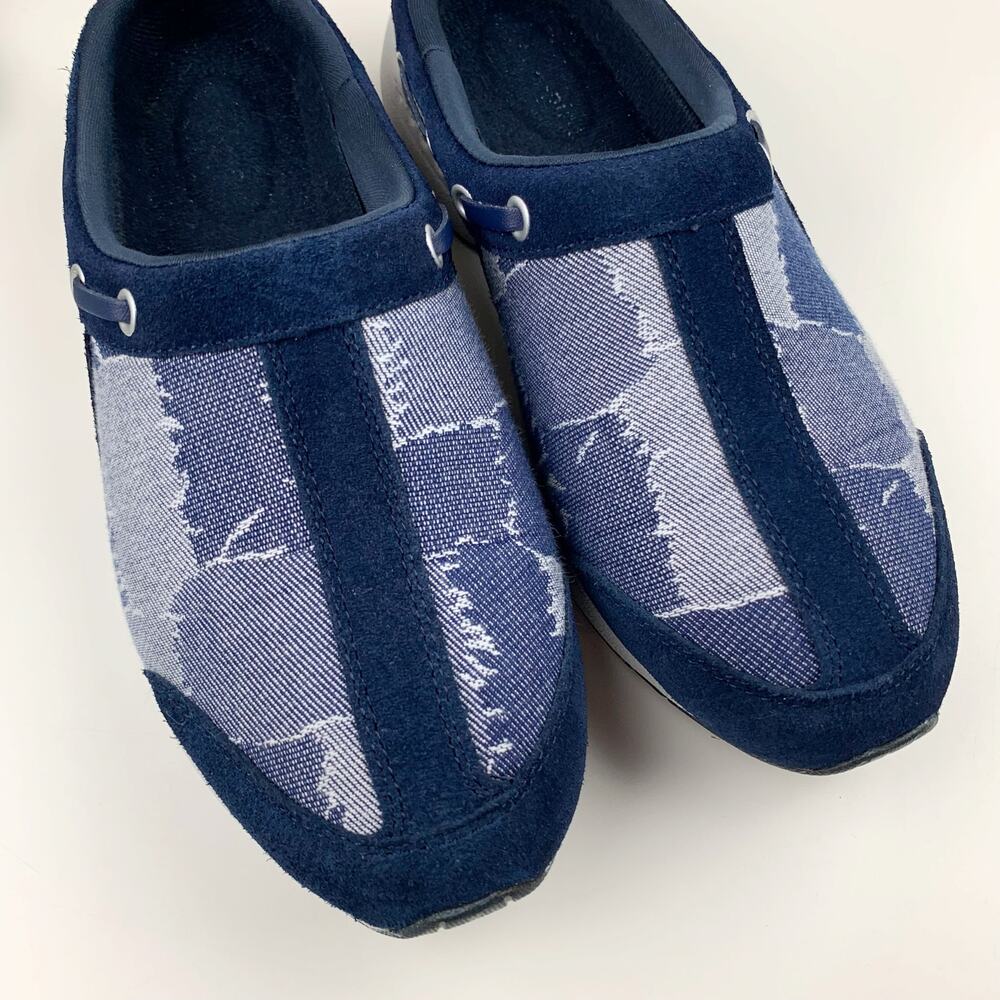 Easy Spirit Travelport Sport Clogs Sneaker Mules Blue Denim Slip On Women's 6.5 - Picture 4 of 10